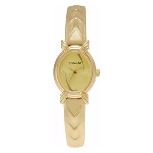 Sonata-8110YM01-WoMens-Gold-Dial-Golden-Metal-Strap-Watch
