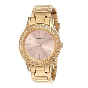 Sonata-8123WM01-WoMens-Blush-Pink-Dial-Rose-Gold-Stainless-Steel-Strap-Watch