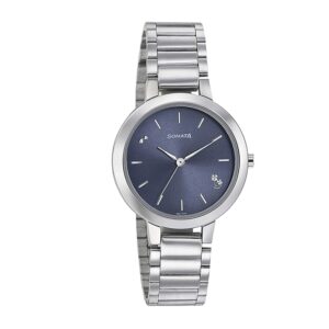 Sonata-8141SM07-WoMens-Blue-Dial-Silver-Stainless-Steel-Strap-Watch