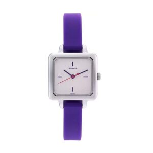 Sonata-8152SP01-WoMens-Splash-Silver-Dial-Purple-Rubbe-Strap-Watch