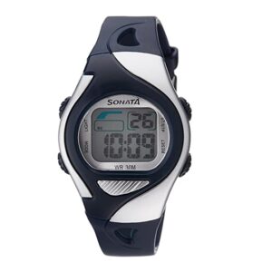Sonata-87011PP03-Unisex-Grey-Dial-Blue-Plastic-Strap-Watch-Digital-Display