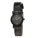 Sonata-8944NL01-WoMens-Black-Dial-Black-Leather-Strap-Watch