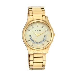 Titan-1713YM06-Men-s-WatchChampagne-Dial-Gold-Stainless-Steel-Strap-Watch