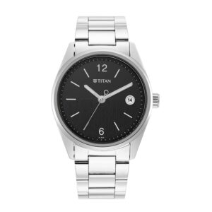 Titan-1729SM08-Men-s-WatchBlack-Dial-Silver-Stainless-Steel-Strap-Watch