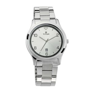 Titan-1770SM01-Men-s-WatchWhite-Dial-Silver-Stainless-Steel-Strap-Watch