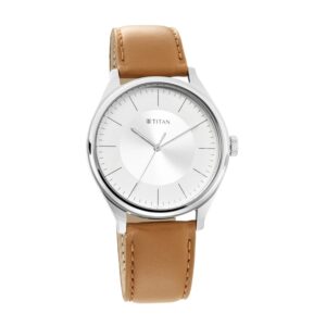 Titan-1802SL07-Men-s-WatchSilver-Dial-Tan-Leather-Strap-Watch