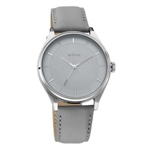 Titan-1802SL12-Men-s-WatchGrey-Dial-Grey-Leather-Strap-Watch
