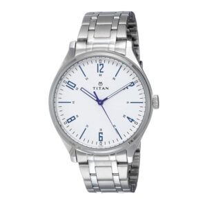 Titan-1802SM01-Men-s-WatchWhite-Dial-Silver-Stainless-Steel-Strap-Watch