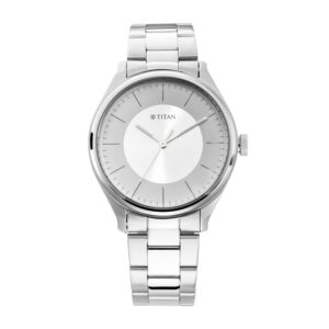 Titan-1802SM03-Men-s-WatchBeige-Dial-Silver-Stainless-Steel-Strap-Watch