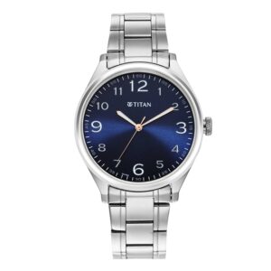 Titan-1802SM05-Men-s-WatchBlue-Dial-Silver-Stainless-Steel-Strap-Watch