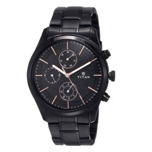 Titan-1805NM01-Mens-Workwear-Watch-with-Black-Dial-Black-Stainless-steel-Band