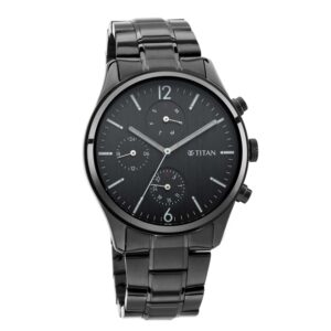 Titan-1805NM02-Men-s-WatchBlack-Dial-Black-Stainless-Steel-Strap-Watch