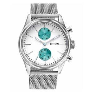 Titan-1805SM04-Men-s-WatchWhite-Dial-Silver-Stainless-Steel-Strap-Watch