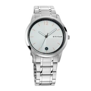 Titan-1806SM01-Men-s-WatchWhite-Dial-Silver-Stainless-Steel-Strap-Watch