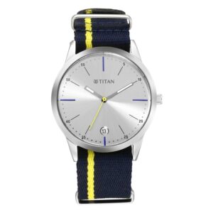 Titan-1806SP01-Men-s-WatchSilver-Dial-Blue-Resin-Strap-Watch