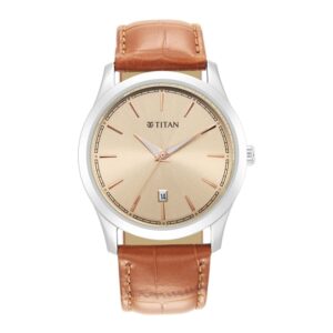 Titan-1823SL04-Men-s-WatchRose-Gold-Dial-Tan-Leather-Strap-Watch