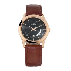 Titan-1823WL01-Men-s-WatchBlack-Dial-Tan-Leather-Strap-Watch
