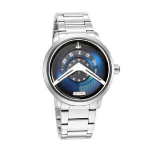 Titan-1828SM01-Mens-Maritime-Watch-with-Blue-Dial-Silver-Stainless-Steel-Band