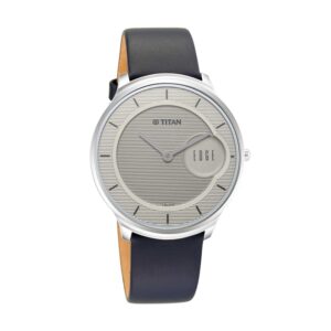 Titan-1843SL01-Men-s-WatchEdge-Grey-Dial-Blue-Leather-Strap-Watch