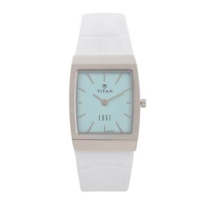 Titan-2514SL02-WoMens-Watch-Edge-Blue-Dial-White-Leather-Strap-Watch-