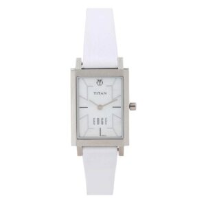 Titan-2516SL01-WoMens-Watch-Edge-White-Dial-White-Leather-Strap-Watch-