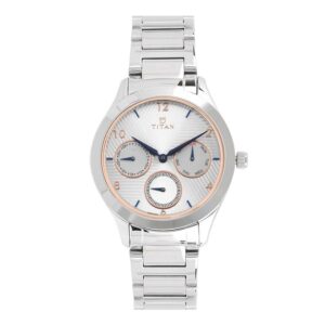 Titan-2570SM04-WoMens-Watch-Silver-Dial-Silver-Stainless-Steel-Strap-Watch-