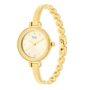 Titan-2575YM01-WoMens-Watch-Champagne-Dial-Gold-Stainless-Steel-Strap-Watch-