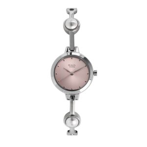 Titan-2576SM01-WoMens-Watch-Raga-Pink-Dial-Silver-Stainless-Steel-Strap-Watch-