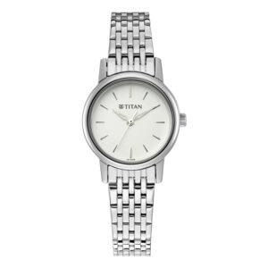 Titan-2593SM04-WoMens-Watch-White-Dial-Silver-Stainless-Steel-Strap-Watch-