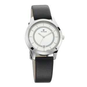 Titan-2596SL01-WoMens-Watch-White-Dial-Black-Leather-Strap-Watch-