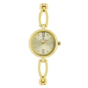 Titan-2601YM01-WoMens-Watch-Champagne-Dial-Gold-Stainless-Steel-Strap-Watch-