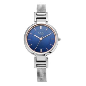 Titan-2608SM02-WoMens-Watch-Raga-Blue-Dial-Silver-Stainless-Steel-Strap-Watch-