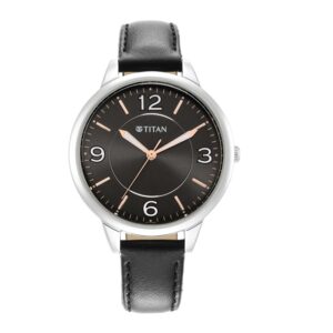 Titan-2617SL04-WoMens-Watch-Black-Dial-Black-Leather-Strap-Watch-