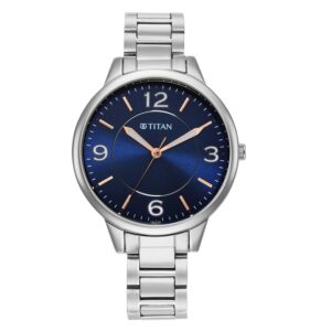 Titan-2617SM03-WoMens-Watch-Blue-Dial-Silver-Stainless-Steel-Strap-Watch-