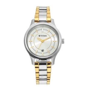 Titan-2638BM01-WoMens-Watch-Silver-Dial-Silver-Gold-Stainless-Steel-Strap-Watch-