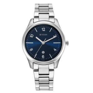 Titan-2639SM07-WoMens-Watch-Blue-Dial-Silver-Stainless-Steel-Strap-Watch-