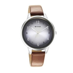 Titan-2648SL04-WoMens-Watch-Silver-Dial-Brown-Leather-Strap-Watch-