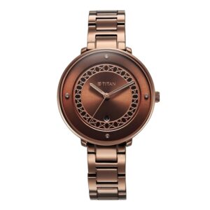 Titan-2651QM03-Marhaba-Collection-Brown-Dial-Brown-Metal-Strap-Watch-for-Women