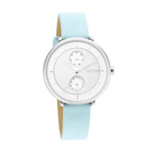 Titan-2651SL04-WoMens-Watch-Silver-Dial-Blue-Leather-Strap-Watch-