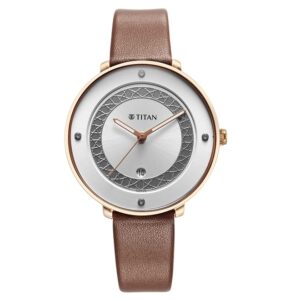 Titan-2651WL11-Marhaba-Silver-Dial-Brown-Leather-Strap-Watch-for-Women