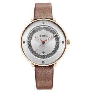 Titan-2651WL11-Marhaba-Silver-Dial-Brown-Leather-Strap-Watch-for-Women