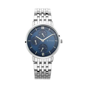 Titan-2652SM02-WoMens-Watch-Blue-Dial-Silver-Stainless-Steel-Strap-Watch-