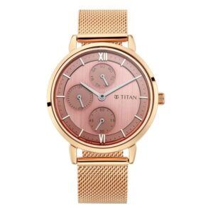 Titan-2652WM01-WoMens-Watch-Rose-Gold-Dial-Rose-Gold-Stainless-Steel-Strap-Watch-