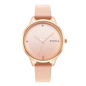 Titan-2664WL02-WoMens-Watch-Pink-Dial-Pink-Leather-Strap-Watch-