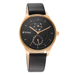 Titan-2670WL07-Womens-Neo-Workdays-Watch-with-Black-Dial-Black-Leather-Band