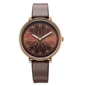 Titan-2673WL02-Marhaba-Collection-Brown-Dial-Brown-Leather-Strap-Watch-for-Women