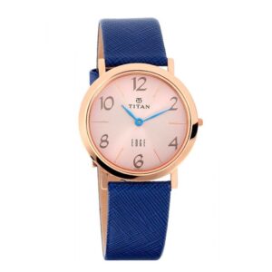 Titan-679WL06-WoMens-Watch-Edge-White-Dial-Blue-Leather-Strap-Watch-