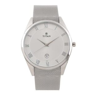 Titan-90054SM01-Mens-Watch-Silver-Dial-Silver-Stainless-Steel-Strap-Watch-