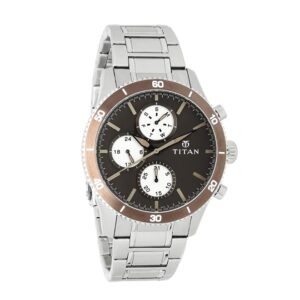 Titan-90105KM01-Mens-Watch-Black-Dial-Silver-Stainless-Steel-Strap-Watch