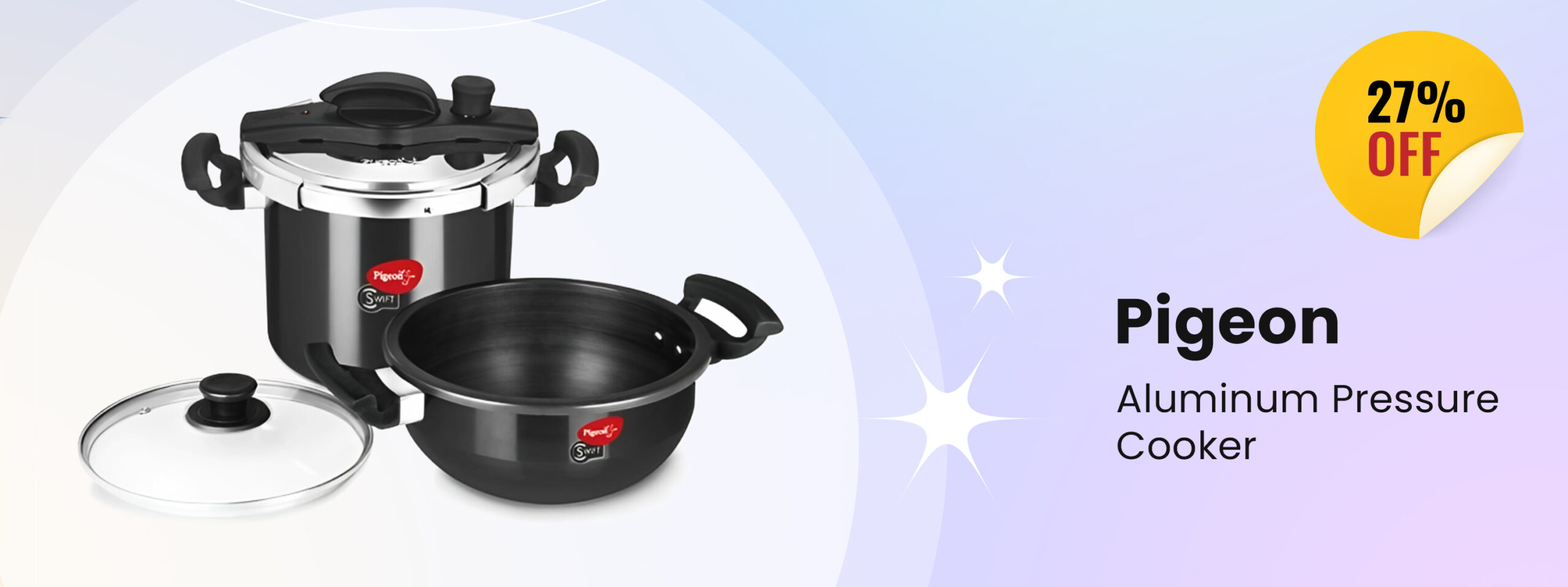 pigeon aluminium pressure cooker